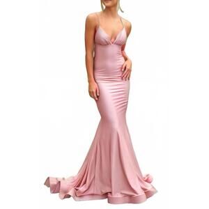 NEW ATRIA atria plain jersey gown in victorian rose
